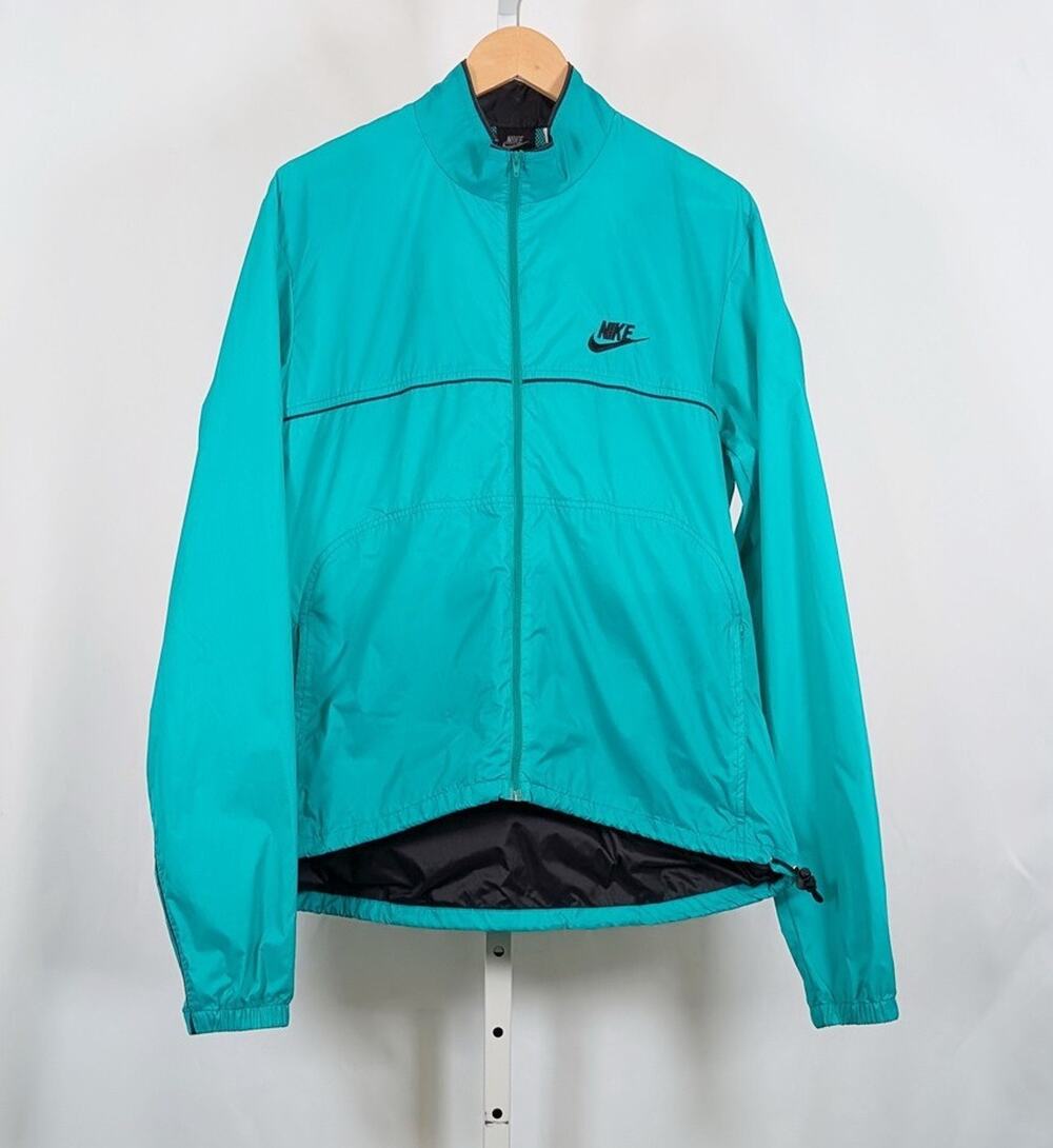 Vintage 90s Nike ACG Windbreaker Jacket Teal Green Nylon Men's Size M